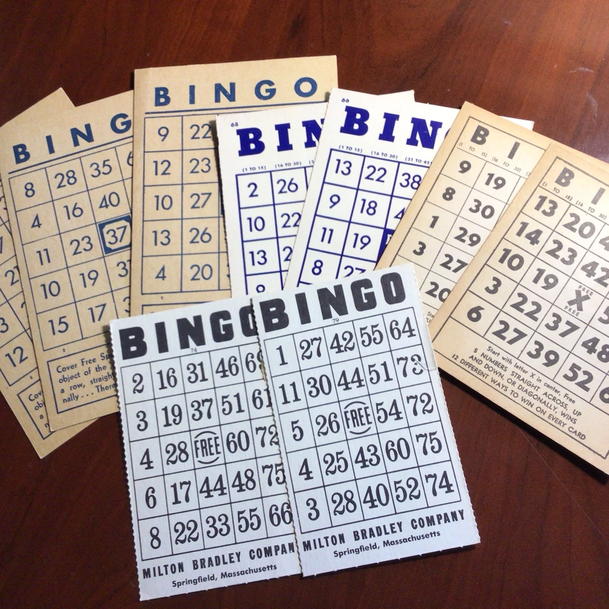 25+ Unbranded Bingo Vintage Manufacture Board & Traditional Games