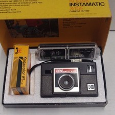 Kodak Instamatic X-15F 126mm Point Shoot Film Camera Fixed Focus Flash 1976