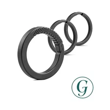 TISUR Keychain for Men Titanium Carabiner Stylish Key Case Keychain with Key