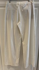Alice + Olivia White Wide Leg Trouser
