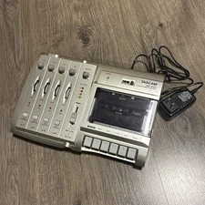 Tascam MF-P01 Portastudio 4 Track Cassette Recorder w/ Power Supply WORKS