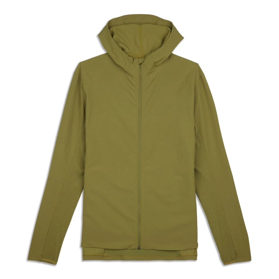 Chaqueta informal con cremallera para hombre Lululemon talla XXL oliva