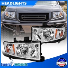 Headlights For 2006-2014 Honda Ridgeline Head Lamps Assembly 06-14 Pair