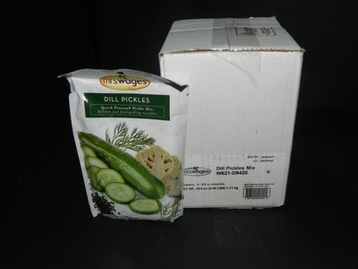 6 pk ~ Mrs. Wages Dill Pickles Mix Quick Process Pickle Makes 7 Qts 6.5 oz ea