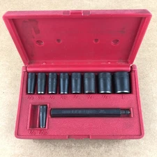 Blue Point 10 Pc Gasket Punch Set with Case PGH8A Manufactured for Snap On USA