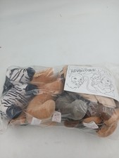 Playtime By Emmie Safari Animal Plush Lot Small Stuffed Toys Jungle Party Favors