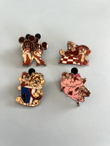 Disney Hidden Mickey Chip N Dale Junk Food Cast Lanyard Food Full Set 2006