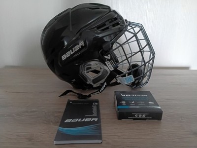Bauer Eishockey Helm Re-AKT 95 Senior S schwarz + Bauer Gitter Contour 3 S -neu-