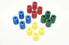 Trouble Game Replacement Pieces Parts 16 Total Yellow Blue Green Red Tokens Pegs