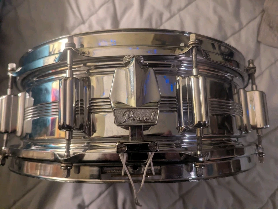 Tambor de latón Rogers Dynasonic 14x5 vintage clásico americano  Foto 3 de 4