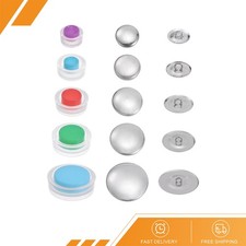 100 Set Self Cover Button Kit 5 Size Aluminum Button with 5 Tools