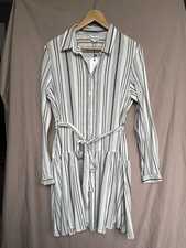 Ladies Black/white Striped Pia Rossini Lightweight Cala Dress Medium 14 new