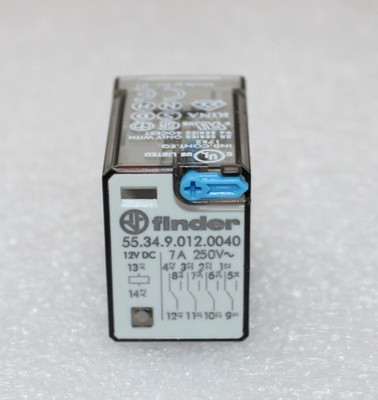 FINDER 55.34.9.012.0040 PLUG-IN POWER RELAY 7A 250V ''LOT OF 5''