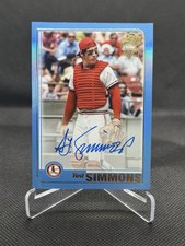 2023 Topps Archives 2001 Fan Favorite Autographs Ted Simmons #01FF-TSS Blue /25