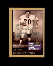 Ernie Stautner Signed HOF 1991 Enor Hall of Fame Pittsburgh Steelers Autograph