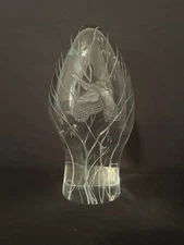 Steuben, WILD TURKEY RISING, #0574, PRISTINE, JAMES HOUSTON, #8/25.  9.5" H