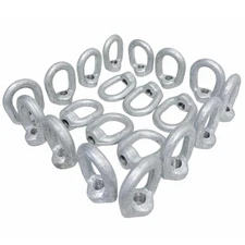 20 Pc 1/2" Hot-Dipped Galvanized Eye Nut 5/8"-11 Tap,3600 lb WLL Lifting Rigging
