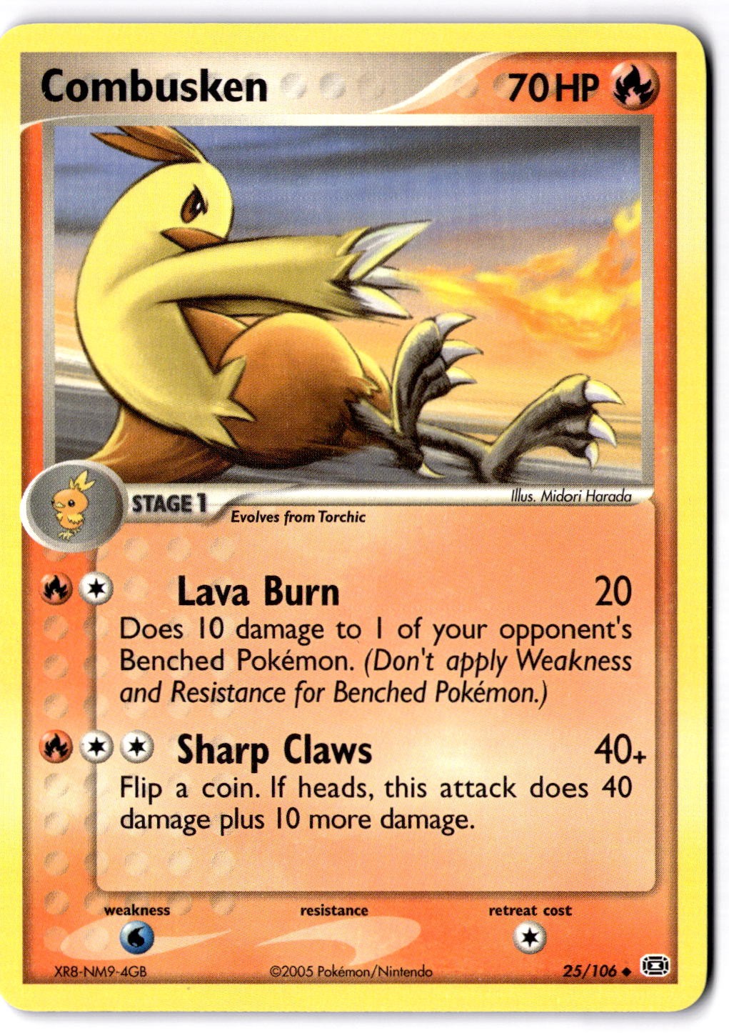 Combusken 25/106 Non-Holo 2005 Pokemon Tcg
