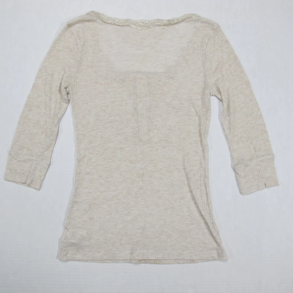Top Babydoll Vintage Old Navy Mujer Medio Encaje Henley Y2K Cottagecore Angel Foto 2 de 4