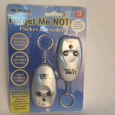 Forget Me Not! Personal Digital Voice Recorder 2 Pcs Value Pack As Seen On TV