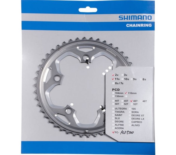 Shimano Fahrradkettenblatt FC-RS500 46T-image