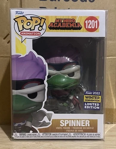 Spinner 1201 My Hero Academia Funko Pop Vinyl Exclusive + Protector