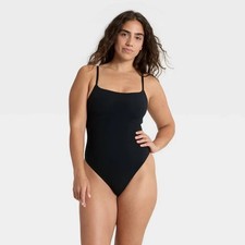 Women's Luxury Collection Luxe Stretch Lightly Lined Cami Bodysuit - Auden Black