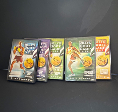 Billy Blanks Billy's Boot Camp Elite DVD Set, Missions 1-3 + Lower Body + Cardio
