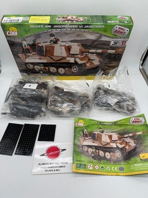 Cobi SD.KFZ. 186 Jagdpanzer VI Tank Unused Sealed Bags Complete w/ Box