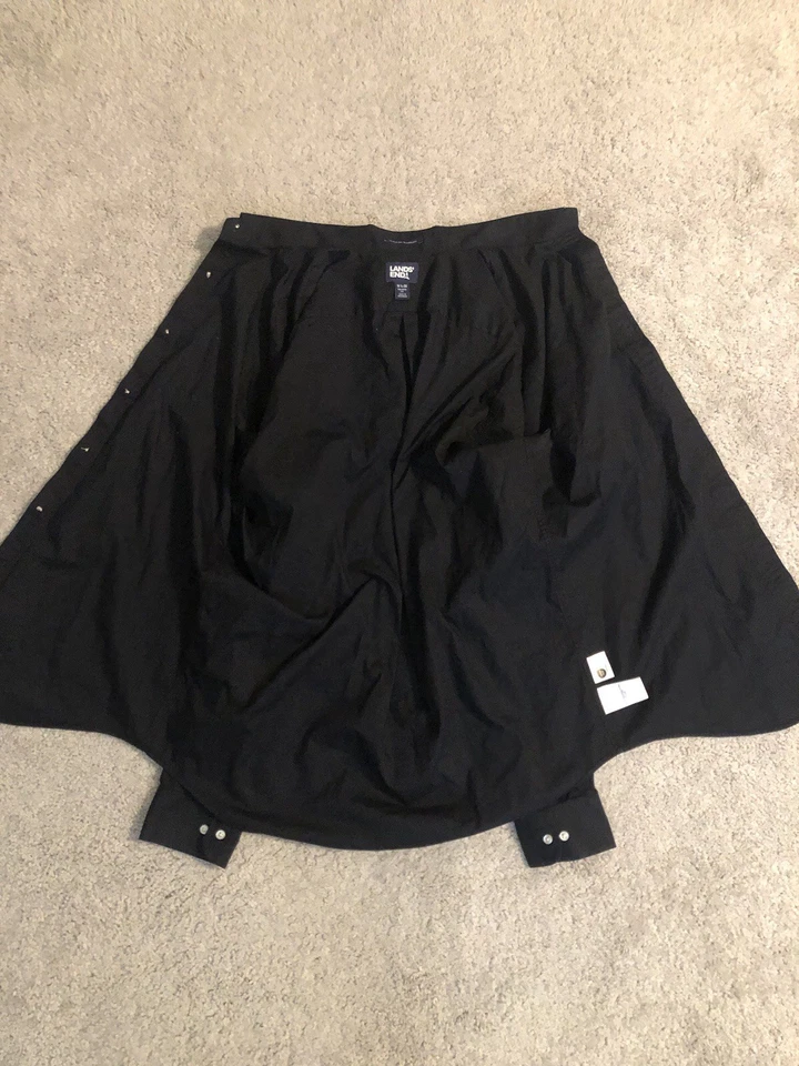 Camisa uniforme Chase Bank para hombre talla 16 1/2-35 negra manga larga camisa con botones Foto 4 de 4