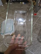 Vintage PYREX CLEAR Glass Loaf Pan #213 A-11 Kitchen Bakeware Ovenware 1.5QT
