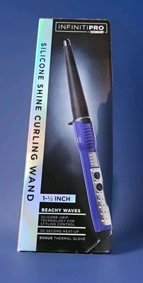 Conair Infiniti Pro 1 1 2 Inch Silicone Shine Curling Wand Purple