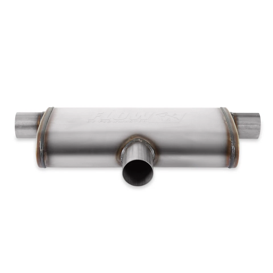 Flowmaster FLO72206 Oval 24 in Long Stainless Muffler Universal Performance Part - Image 4 of 4