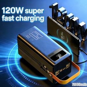 70000mAh Cargador 120W Portatil Bateria Externa Para Cargar Célulaire Universel