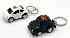  2 Volkswagen VW Beetle Bug Keychain Pull-Back Cars - Made In China