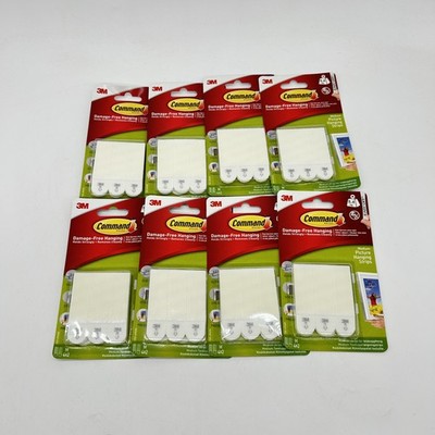 Command Klebestreifen zum Aufhängen von Bildern, mittelgroß, Weiß, 8-er Pack (4x