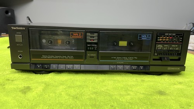 #ad #ad Vintage Technics RS T20 Dual Cassette Deck Tape Recorder WORKS Clean Read Pls 🔥 $57.85