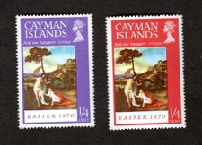 Îles Caïmans SC 252-253 SG 262-263 Pâques 1970