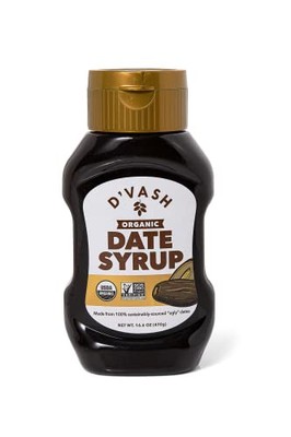 Organic Date Syrup 1 ingredient 100% Dates | D'Vash Organics | 16.6 oz Squeez...