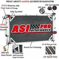 For 1994-2002,99 Dodge Ram 2500 3500 5.9L Cummins Diesel 4 Row Aluminum Radiator