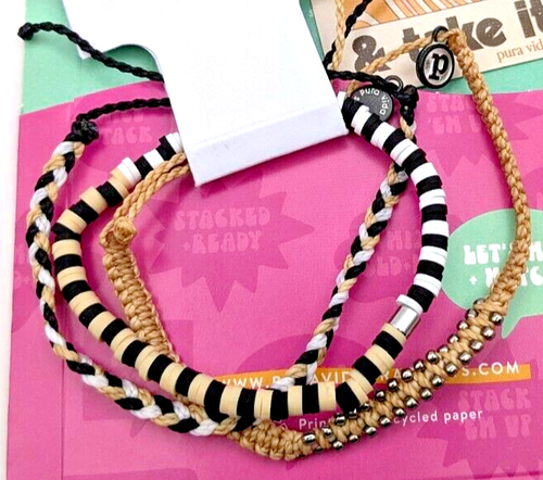 PURA VIDA ARMBAND NEU MIT ETIKETT MONTHLY CLUB SEPT 2024 SOMONA STACK STRANDSCHMUCK - Bild 2 von 2