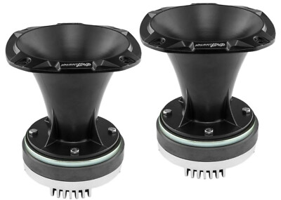 PAIR DS18 PRO-DKH1 2'' Aluminum Horn Compression Driver Tweeter 8 ohm 900W Black