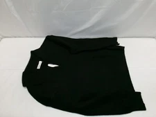 J989 ELODIE Notch Neck Sweater Black Womens Size XL