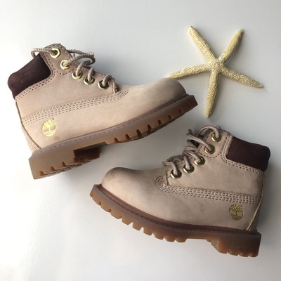 pale pink timberland boots