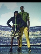 Cedella Marley Jamaica For Puma Lifestyle One Love Black Jacket Blazer Uk10/us S