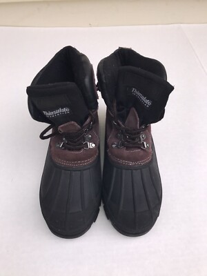 Coleman Mens Glacier-K Leather Winter Boots Size 6M Thinsulate