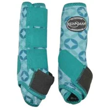 New! 2 pack Reinsman EMERALD STAR APEX SPORT BOOTS Size Medium Horse leg support