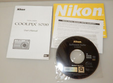 Nikon Coolpix S700 Camera INSTRUCTION MANUAL & CD