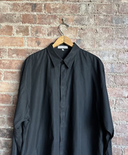 DOLCE & GABBANA Men's Shirt, Black, Sz 52 Large Italy 100% Cotton Minimal