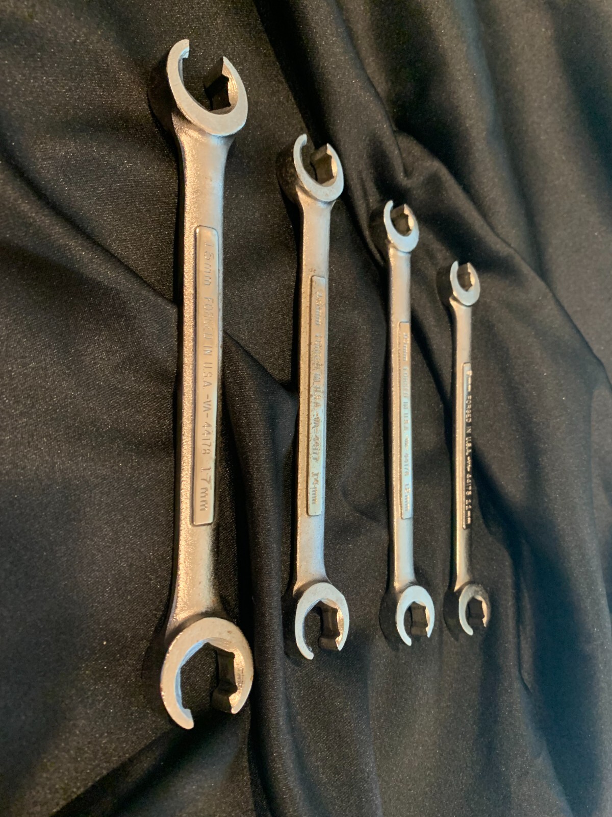 VINTAGE CRAFTSMAN METRIC FLARE NUT LINE WRENCH SET 9MM17MM MADE IN USA